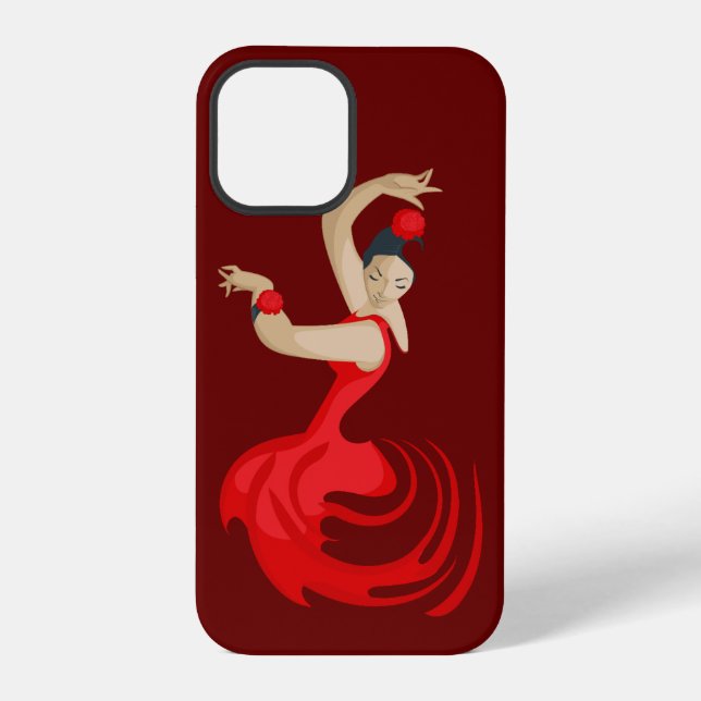 Coque iPhone Danseuse flamenco gitane (Verso)