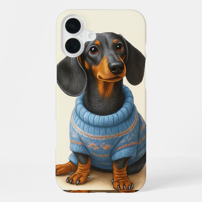 Coque iPhone Dapper Dachshund (Verso)