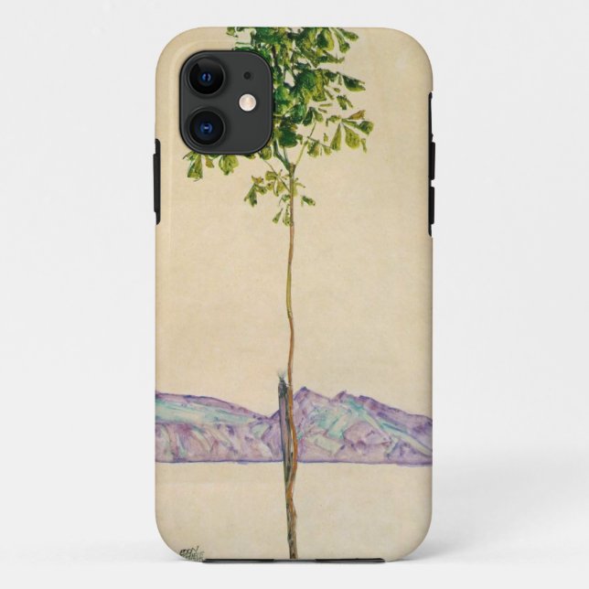 Coque iphone d'arbre de châtaigne d'Egon Schiele (Dos)