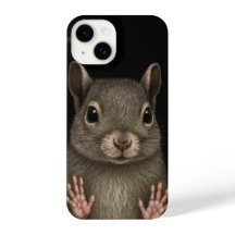 Dark Cottagecore Gray Squirrel Phone Case 