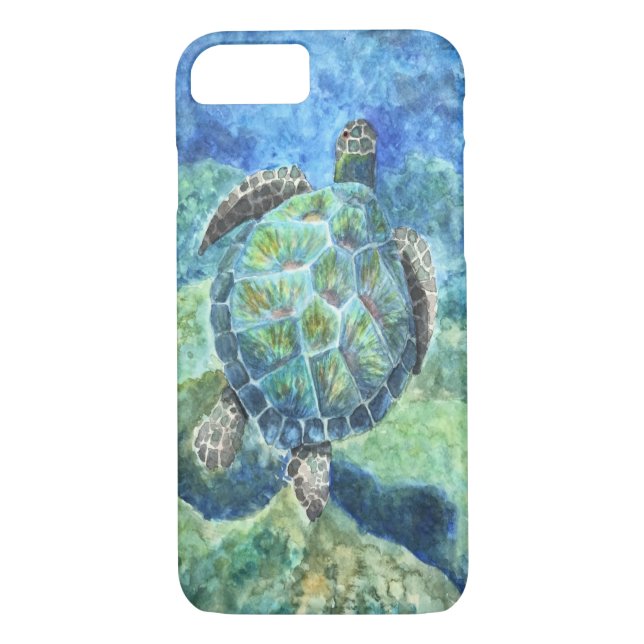 coque iphone d'armatures - Tortue de mer n° 2 (Dos)