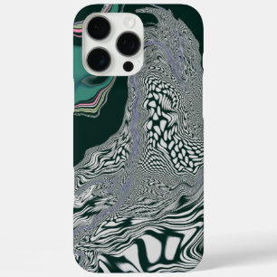 coque iphone d'art Abstrait Green Marble Swirl