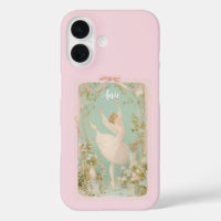 Coque iphone de ballet Coquette - Nom Personnalisé