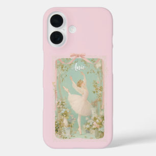 Coque iphone de ballet Coquette - Nom Personnalisé