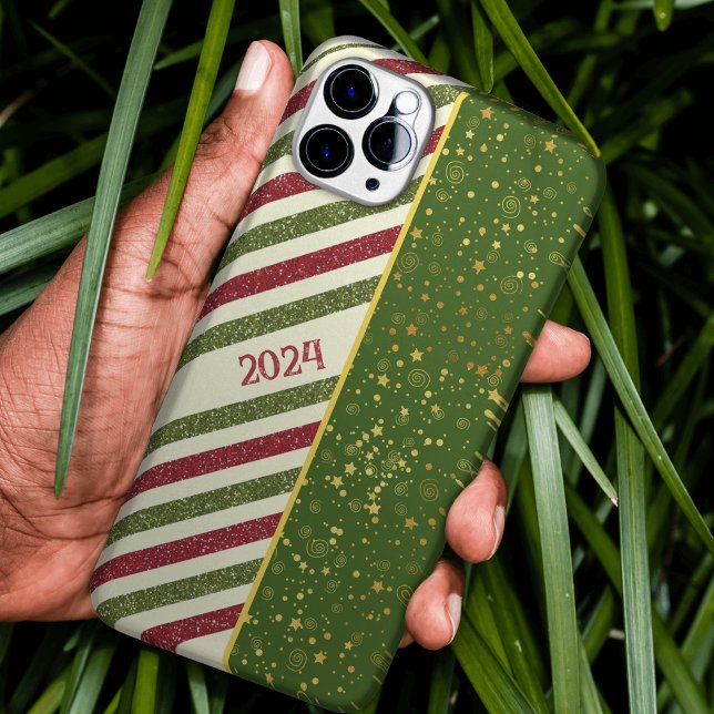 coque iphone de bande de Noël motif (Créateur téléchargé)