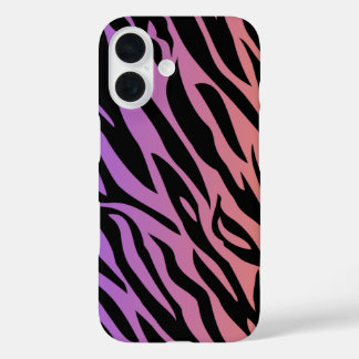 Coque iphone de bande de tigre de dégradé