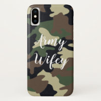 Coque iphone de Caméra Vert de l'Armée Wifey