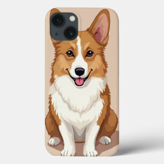 Coque iphone de caractères de corgi gallois