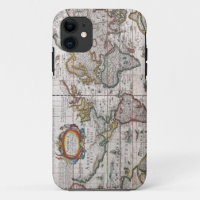 Coque iphone de carte du monde antique