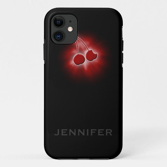 coque iphone de cerise de salade d'iFruit (Dos)