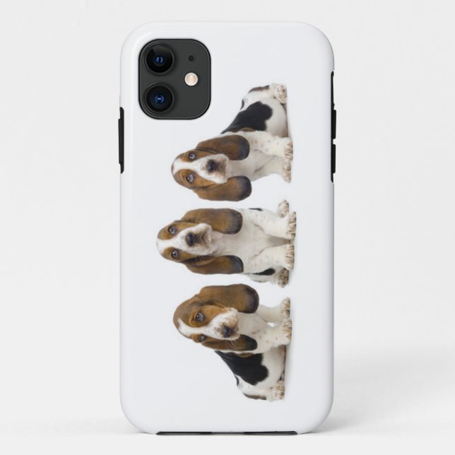 Coque iphone de chiens de basset (Dos)