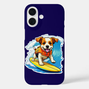 Coque iphone de chiens de surf
