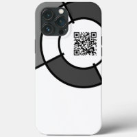 coque iphone de code QR de bullseye personnalisabl