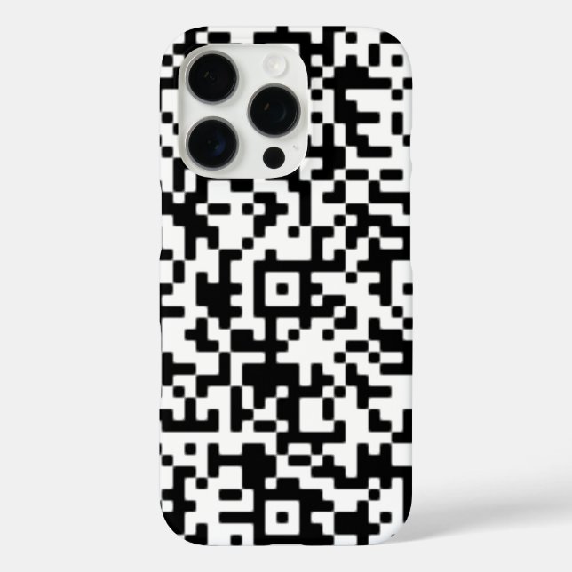 Coque iphone de code QR personnalisé (Verso)