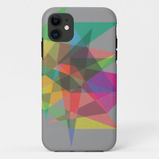 coque iphone de couleur posé par motif géométrique