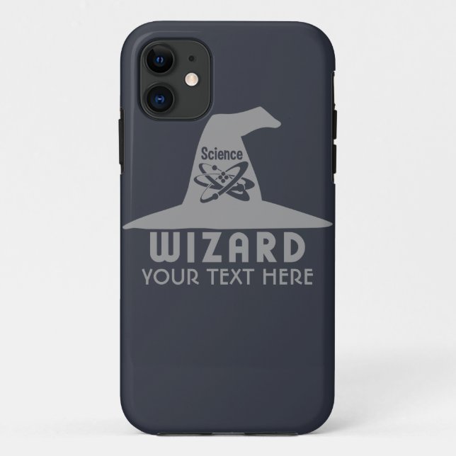 Coque iphone de coutume de magicien de la Science (Dos)
