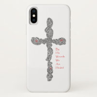 Coque iphone de croix percées (avec verse)
