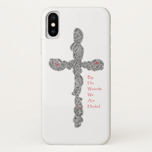 Coque iphone de croix percées (avec verse)