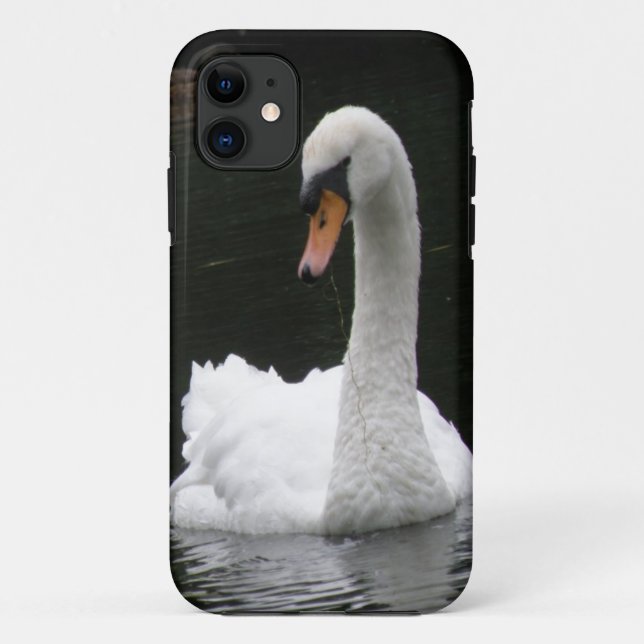 Coque iphone de cygne blanc (Dos)