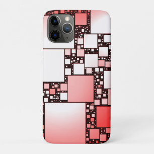 Coque iphone de danse Carré rouge et blanc