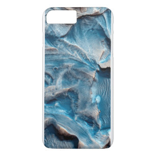 Coque iphone de design en marbre bleu