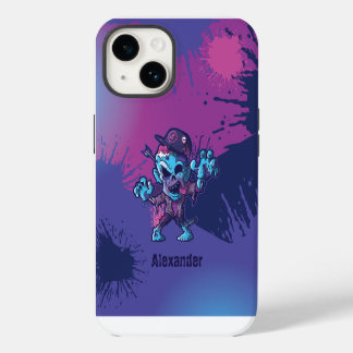 Coque iphone de dessin de caractères Zombie