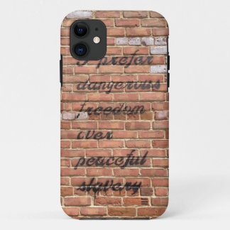 Coque iphone de devis de liberté