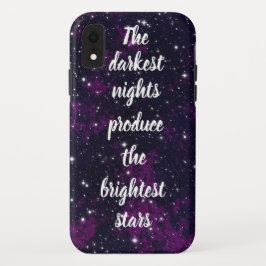 Coque iphone de devis personnalisé Galaxy violet
