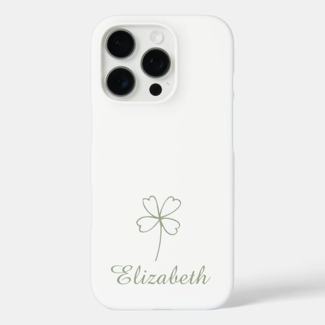 Coque iphone de fermeture quatre feuilles personna (Verso)
