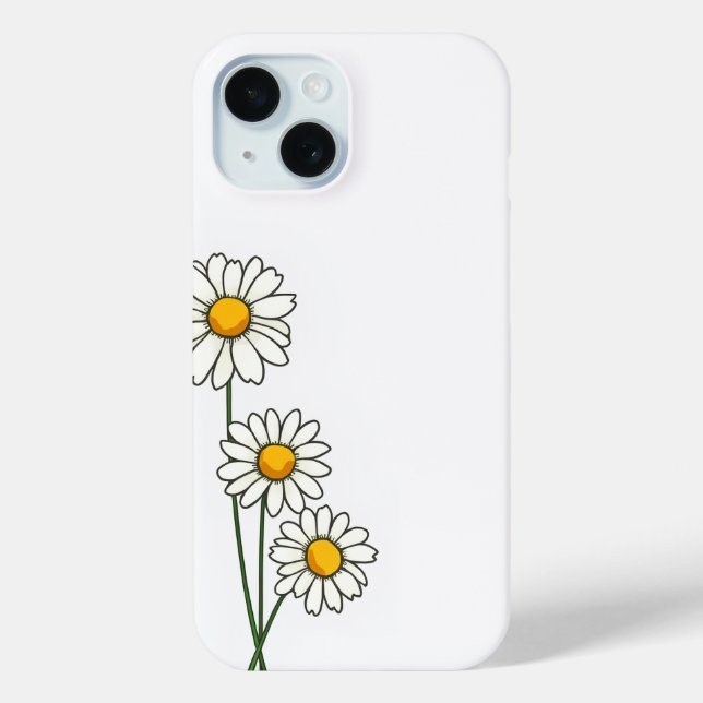 Coque iphone de fleur marguerite (Verso)