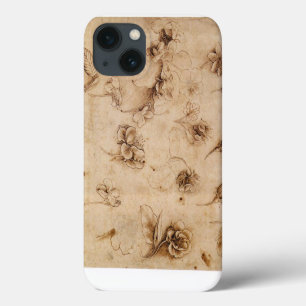 Coque iphone de fleurs Leonardo Da Vinci