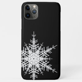 Coque iphone de flocon de neige noir