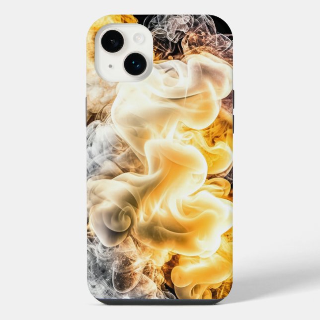 Coque iphone de fumée et de feu (Verso)