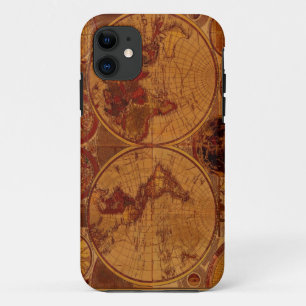 Coque iphone de la carte de l'ancien monde