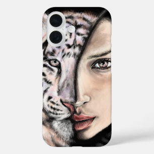 Coque iphone de la dame Tiger
