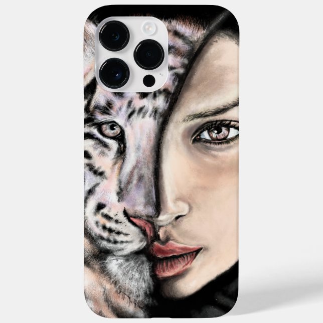 Coque iphone de la femme de Tiger (Verso)