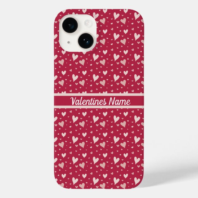 Coque iphone de la journée des Valentines rouges (Verso)