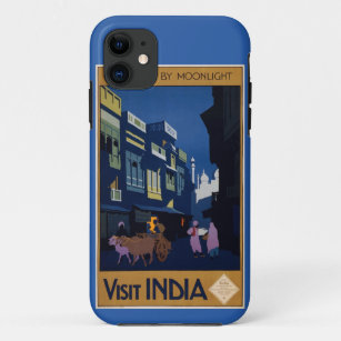 Coque iphone de l'affiche de voyage Inde
