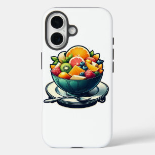Coque iphone de l'illustration du bol de fruits vi