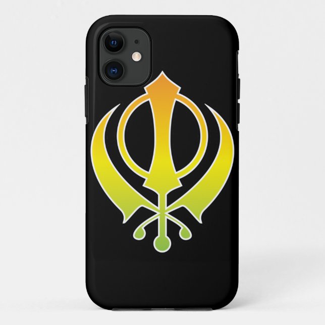 Coque iphone de logo de Sikhisme Khanda (Dos)