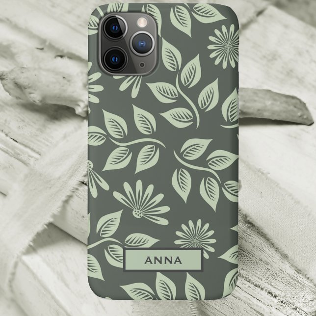Coque iphone de modèle floral personnalisé (Créateur téléchargé)