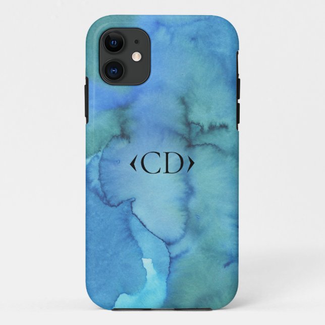 coque iphone de monogramme Abstrait (Dos)