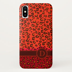 Coque iphone de monogramme Leopard poster de anima