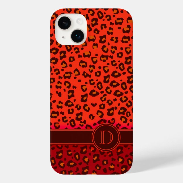 Coque iphone de monogramme Leopard poster de anima (Verso)