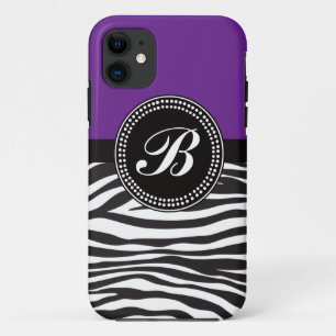 coque iphone de monogramme pour impression de zèb