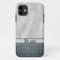 Coque iphone de mur en brique gris