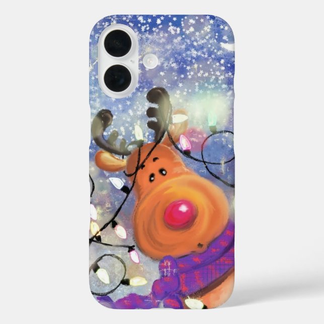 Coque iphone de Noël Reindeer (Verso)