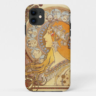 Coque iphone de Nouveau d'art de zodiaque