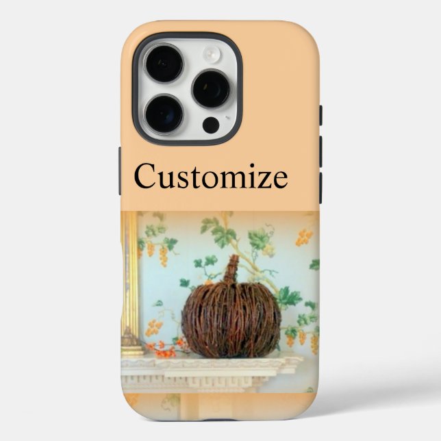 coque iphone de panier citrouille colonial (Verso)