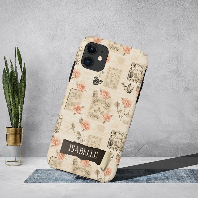 Coque iphone de papier peint Vintage personnalisé (Créateur téléchargé)